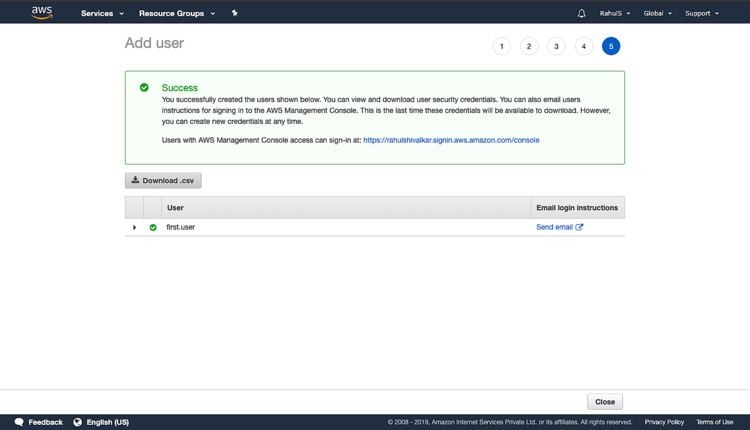 Usuario añadido con éxito