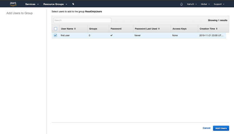 Usuarios de sólo lectura