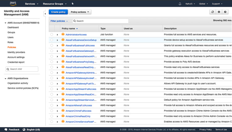Crear una política de IAM
