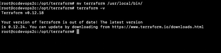 Versión de Terraform