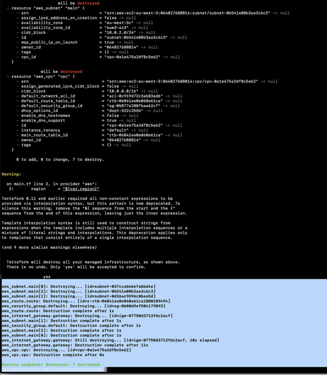 Destruye la terraformación