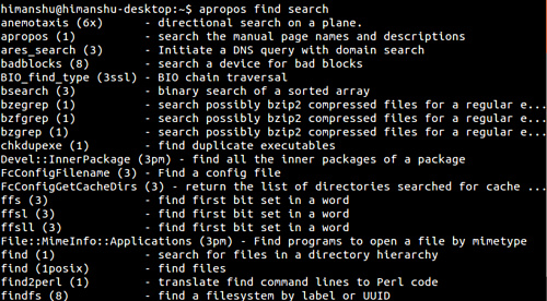 Cómo hacer que apropos muestre las entradas que coinciden con todas las palabras clave