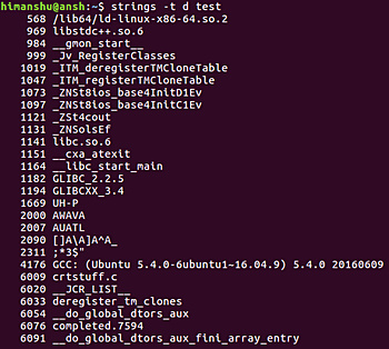 Cómo hacer que las cadenas impriman el desplazamiento de las secuencias de caracteres