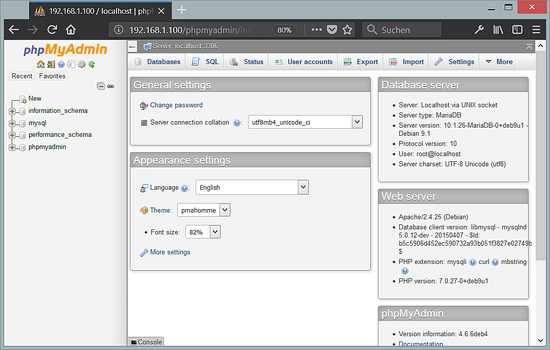 PHPMyAdmin en Debian 9
