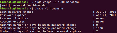 Cómo cambiar la fecha de caducidad de la contraseña