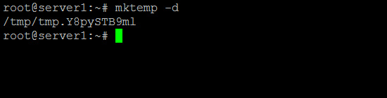 Crea un directorio temporal en Linux