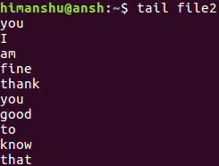 Cómo utilizar el comando tail