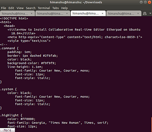 Cómo utilizar zmore