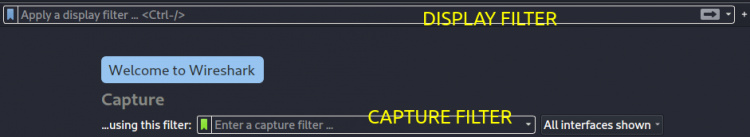 La barra de herramientas del filtro
